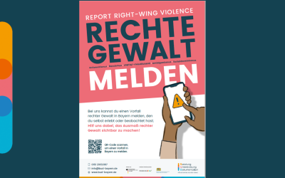 Neues Plakat: „Rechte Gewalt melden!“
